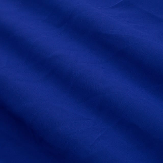 Cobalt Blue Polyester Georgette Fabric