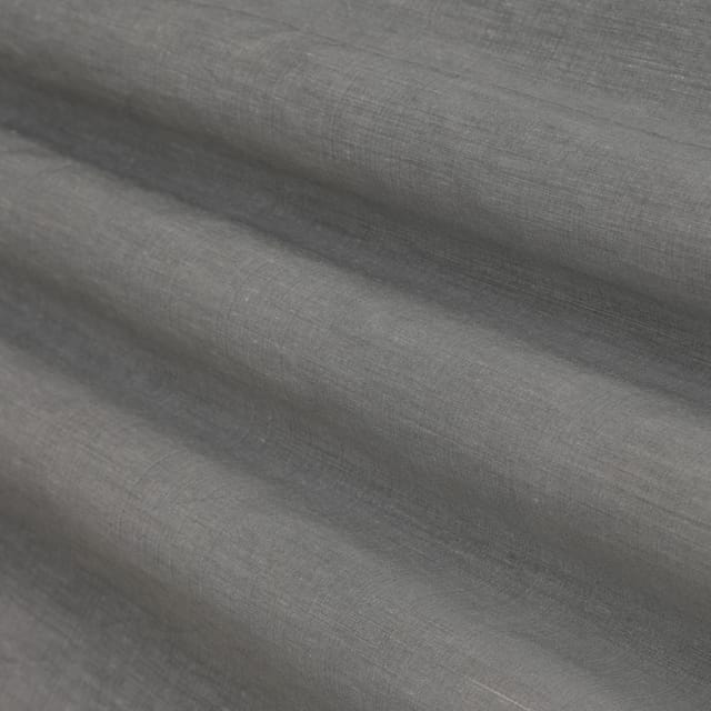 Steel Grey Plain Cotton Fabric