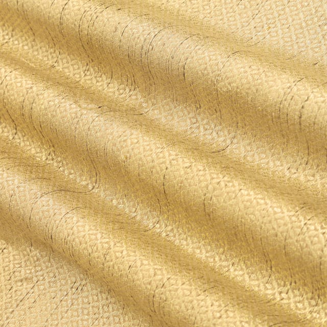 Copper Motif Weave Brocade Fabric