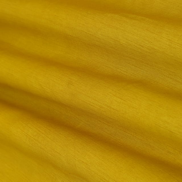 Golden Yellow Nokia Silk Embroidery Fabric