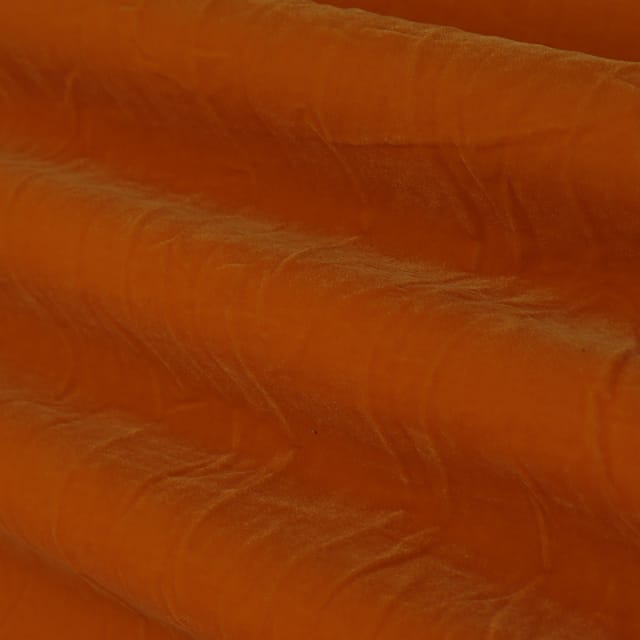 Tangerine Orange Micro Velvet Fabric