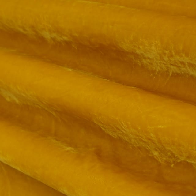 Yellow Velvet Fabric