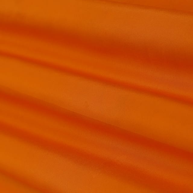 Tangerine Orange Pure Crepe Fabric