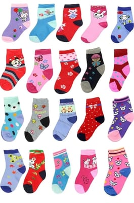 Rs 12.6/Piece-STARLUCK Cotton Mid Length Socks for Boys - Set of 36