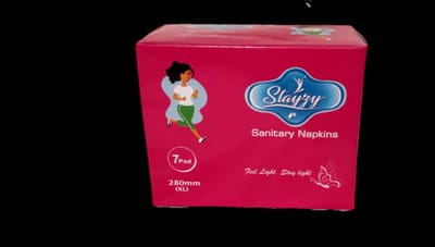 Rs 6/Piece-Starluck Stayzy Ultra Thin Sanitary Pad L for Women Pack of 7