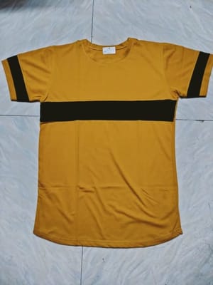 Rs 158/Piece - Kushal Enterprises Cotton Round Neck Colour Block T-Shirt for Men Set Of 3, Fts6