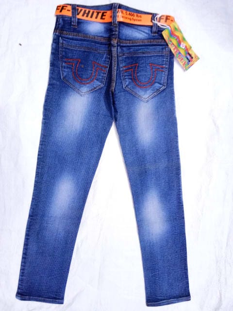 Rs 226/Piece - Cute Guy Denim Slim Fit Faded / Washed Jeans for Boys Set Of 15, OGDUMMY2