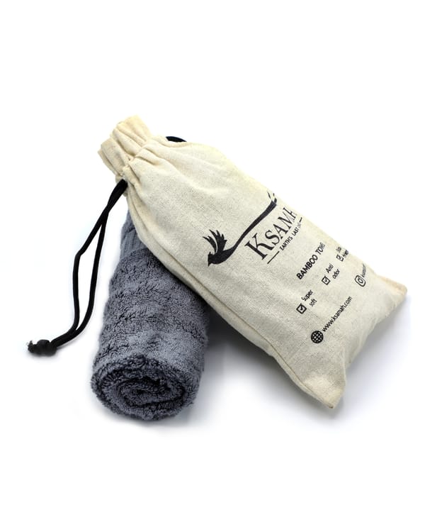 Bamboo Fitness Towel - Grey Colour