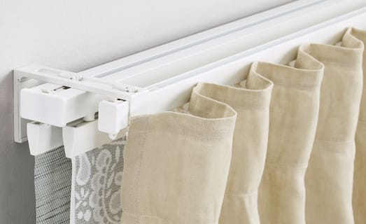 Curtain Track Acc, How To Hang Curtains On Plastic Track