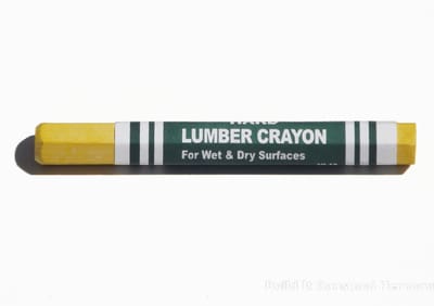 Lumber Crayon Hard Yellow - Each