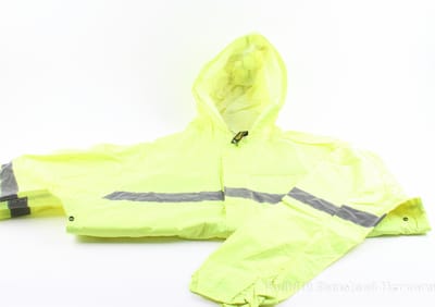Rain Suit Nylon Lime Reflective Small