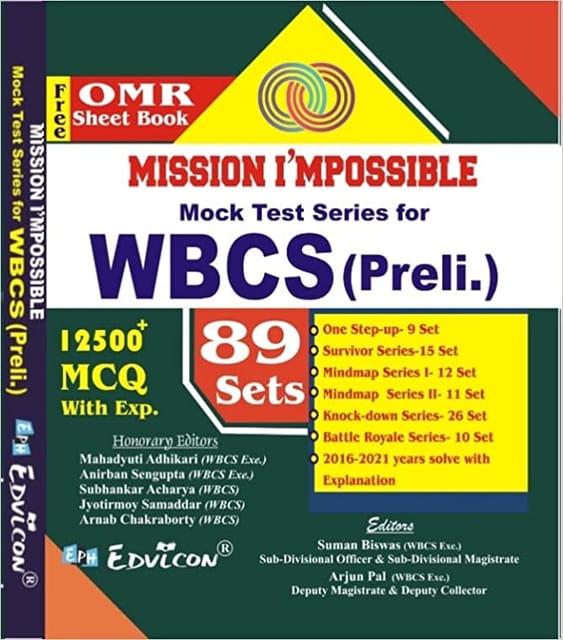 MISSION I'MPOSSIBLE Mock Test Series for WBCS (Preli.) - English Version