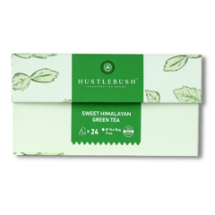 Hustlebush Sweet Himalayan Green Tea - 25 Pyramid Teabags