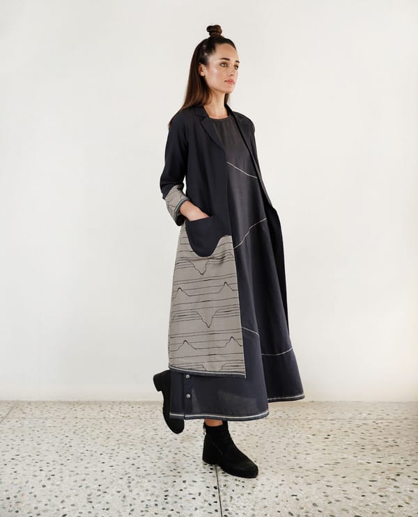 Relaxed Waves Jacket Maxi Co-Ord