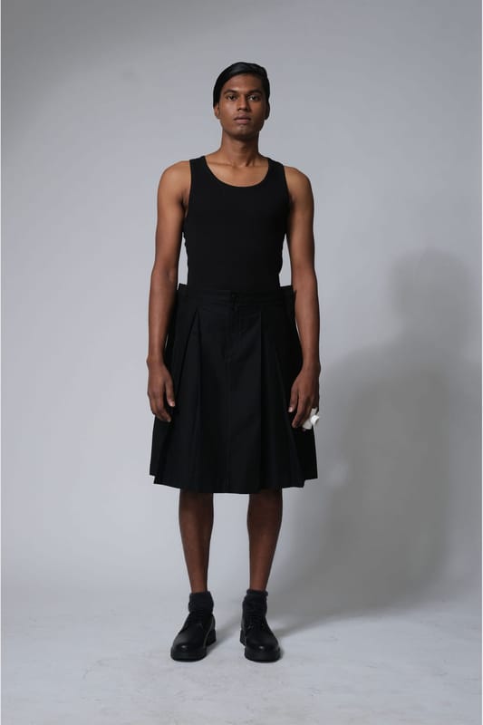 Margn Pleated Skirt with Extra Space