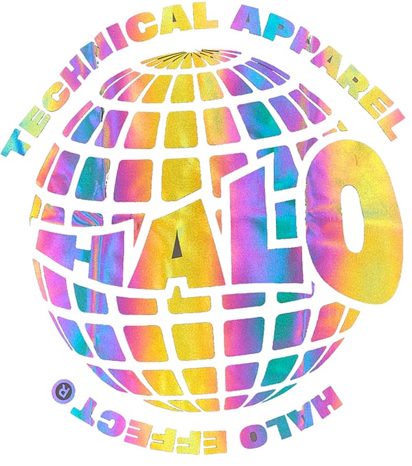 HALO WORLDWIDE RAINBOW REFLECTIVE T-SHIRT (WHITE)