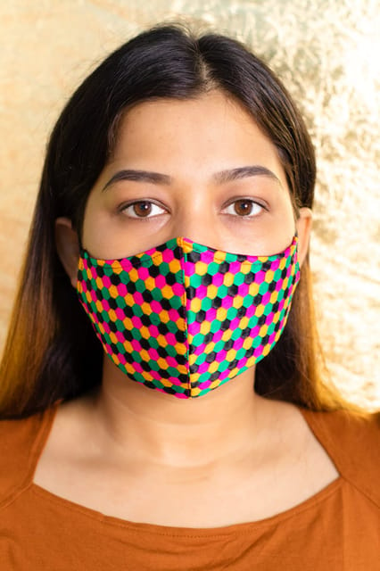 Multicolor Designer Face Mask