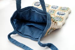 Blue & White Tote Bag