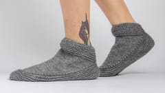 Grey Woollen Socks | Vegan Acrylic Wool