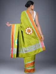 Banarasi Silk Saree | Green Colour