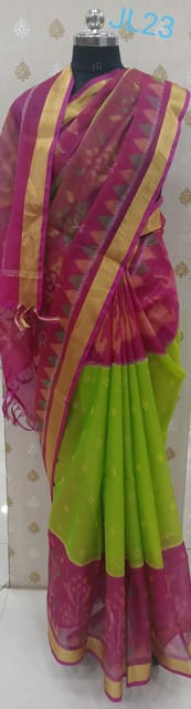 Green & Pink Coimbatore Sico Saree JL23