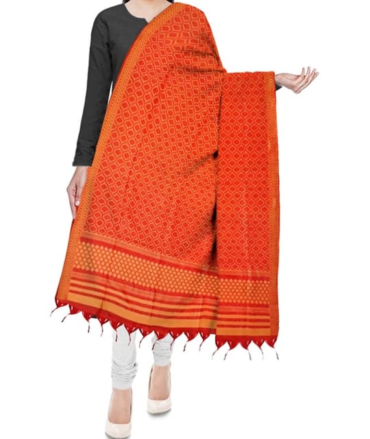 Handloom Banarasi Dupatta | Orange Colour