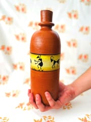Earthen Terracotta Clay Water Bottle