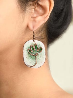 Lotus Bloom earrings - Earth