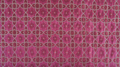 Silk Handloom Plain Weave With Reshmi Gold Zari Running Fabric