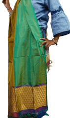 Handloom Banarasi stole silk/silk. JA-STL-001