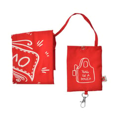 Reusable And Foldable , Eco Friendly Bag In Red