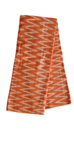 Orange Ikkat Fabric-01
