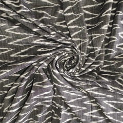 Grey Ikkat Fabric