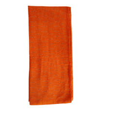 Orange Ikkat Fabric-1