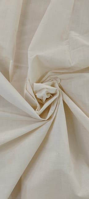 Off-White Mangalagiri Cotton Fabric-1