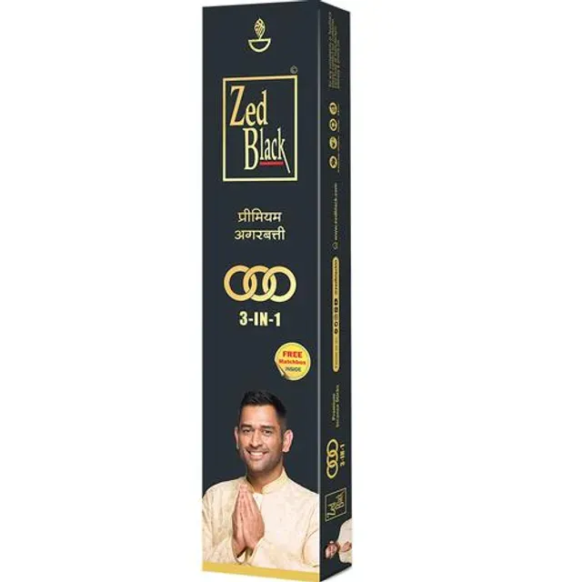 Zed Black Premium Incense Sticks 3 In 1 : 100 Gm