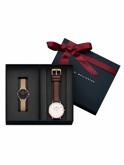 daniel wellington couple watch set