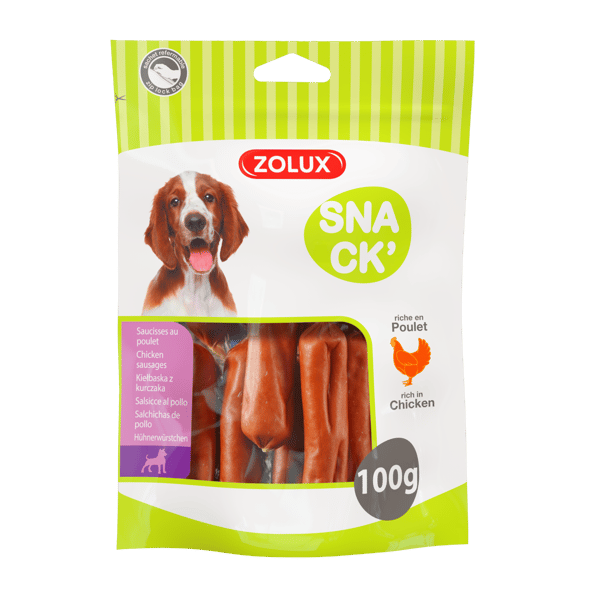 Zolux Snack CHICKEN SAUSAGES for Dogs 100g