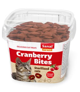 Sanal Cranberry & Chicken Bites in Cup for Sterilised Cats 75g