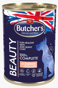 Butcher's Plus Beauty with Salmon Chunks in Jelly for Dogs 400g