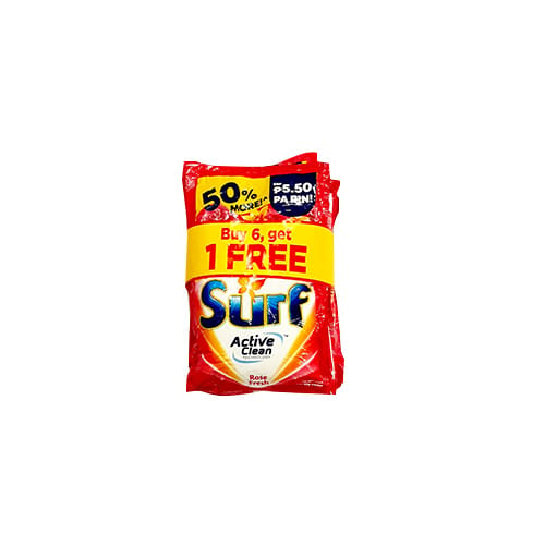 Surf Detergent Powder Rose Fresh 75g 6+1