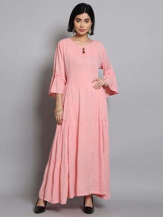 Solid Dress With Inner