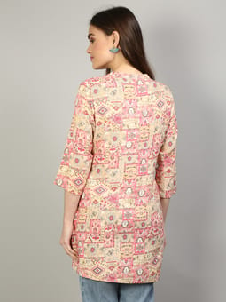 Floral Printed Tunic Back