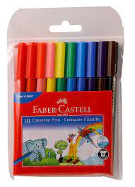 faber castell connector pen set of 10