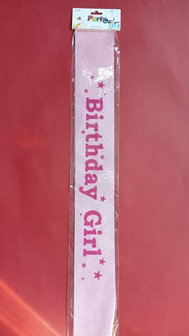 Birthday girl sash