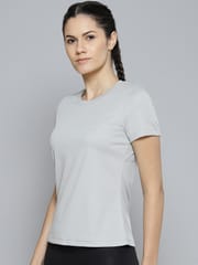 Alcis Women Slim Fit Training or Gym T-shirt - Quick-Dry
