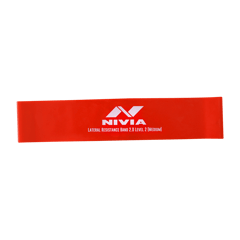 NIVIA Lateral Resistance Band 2.0 Pack of 2 - Black & Red - Heavy & Medium Resistance