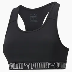 PUMA Mid Impact Elastic Padded Women's Training Bra - Black