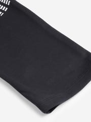 Alcis Men Charcoal Grey  Black Slim Fit Colourblocked Track Pants - Quick-Dry
