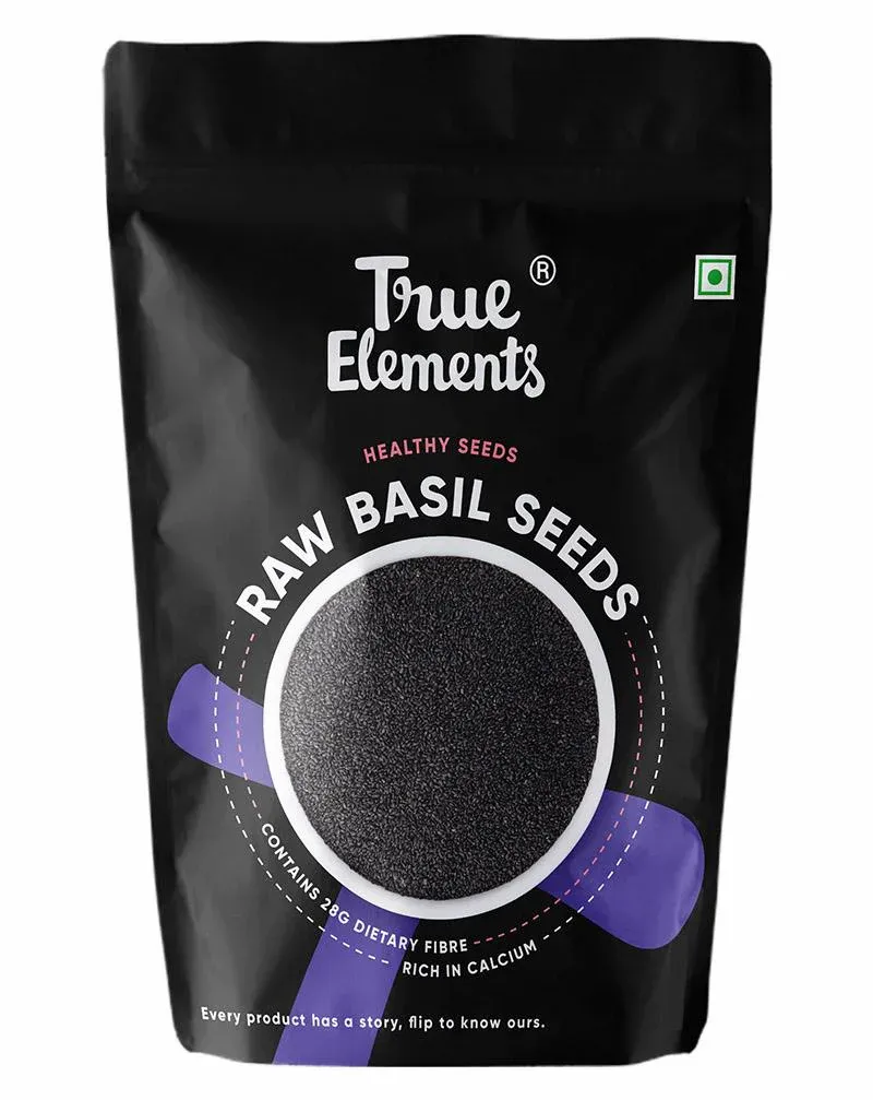 True Elements Basil seeds 500gm